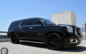 GMC Yukon on 24x10 RoadForce RF24 Gloss black finish