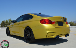 BMW M4 on RoadForce RF15 22x9 22x10.5 Glass Black finish