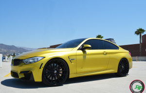 BMW M4 on RoadForce RF15 22x9 22x10.5 Glass Black finish