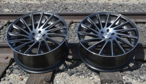 RoadForce RF16 22x9 22x10.5 gunmetal machine finish tinted clear