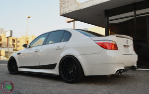 BMW M5 on 20x9 20x10.5 RoadForce RF008 wheels matte black