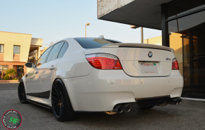 BMW M5 on 20x9 20x10.5 RoadForce RF008 wheels matte black