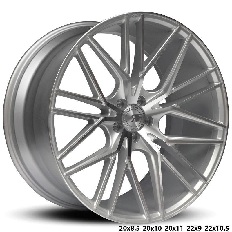 RoadForce RF13 custom wheels Silver Machine Face