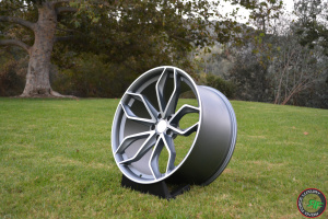 RoadForce RF17 22x10 22x11.5 Satin gunmetal machine face finish