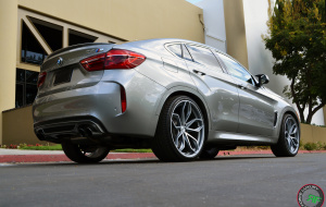 BMW X6M on RoadForce RF17 22x10 22x11.5 Satin gunmetal machine face finish