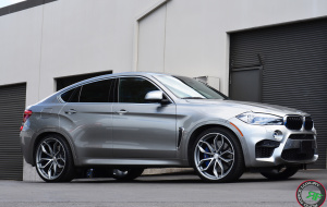 BMW X6M on RoadForce RF17 22x10 22x11.5 Satin gunmetal machine face finish