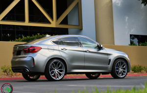 BMW X6M on RoadForce RF17 22x10 22x11.5 Satin gunmetal machine face finish