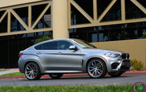 BMW X6M on RoadForce RF17 22x10 22x11.5 Satin gunmetal machine face finish