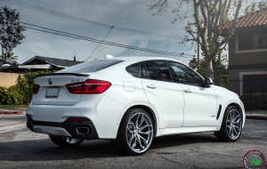 BMW X6 on RoadForce RF17 22x10 22x11.5 Satin gunmetal machine face finish